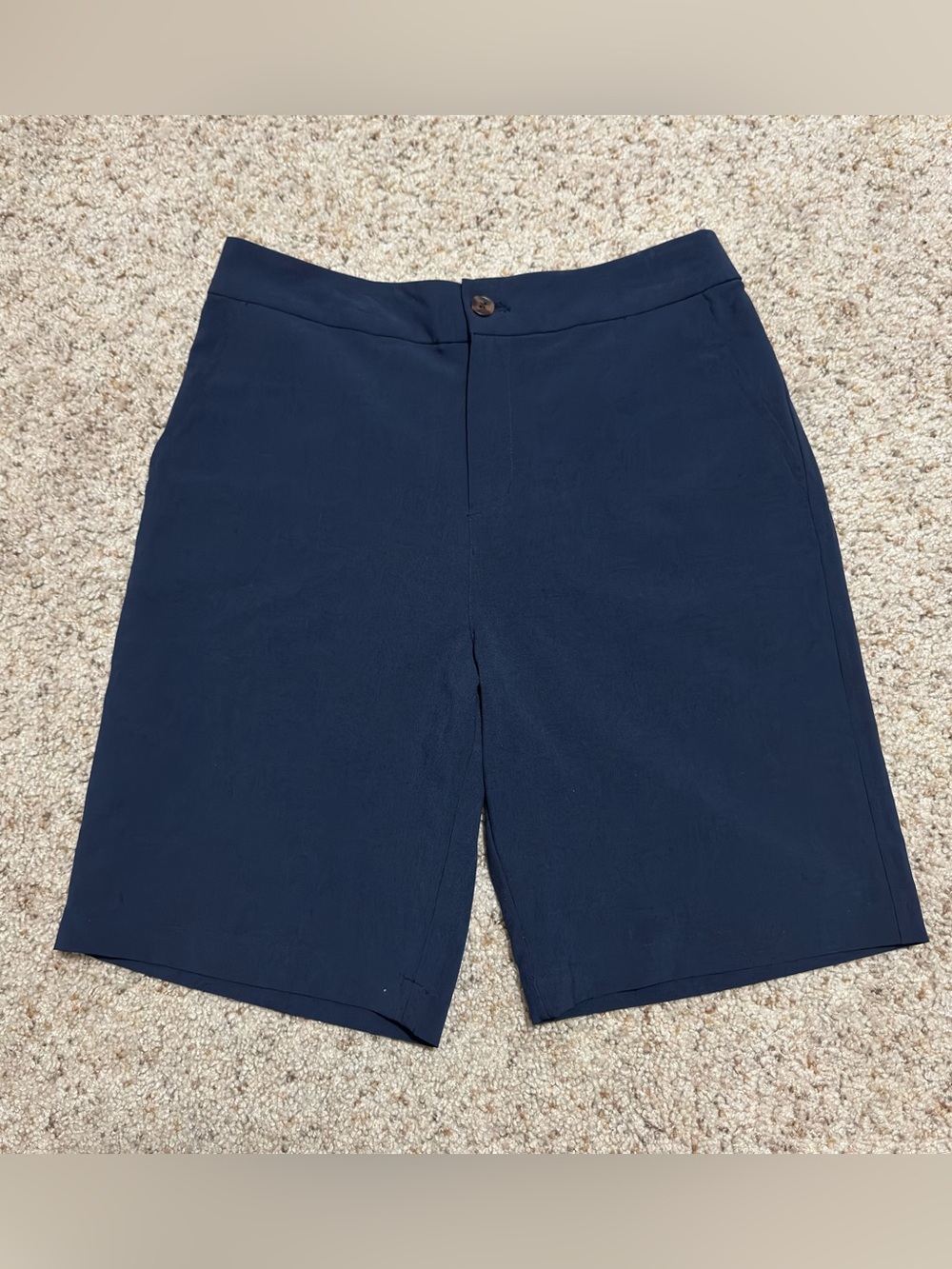 Tommy Bahama Golf Short 9” Mens Navy Blue Elastic Waistband Stretch